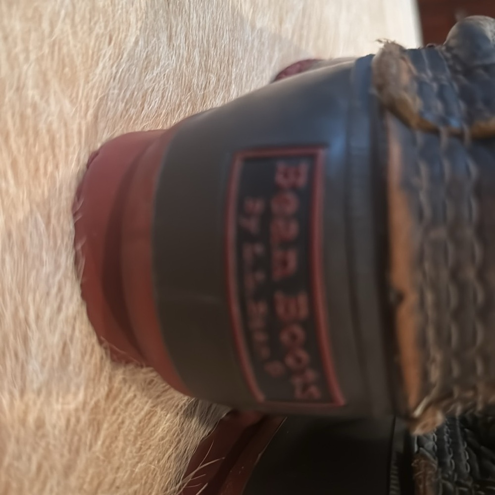 Women’s LL Bean Brown Lace-Up Waterproof Duck Boots - Picture 8 of 10